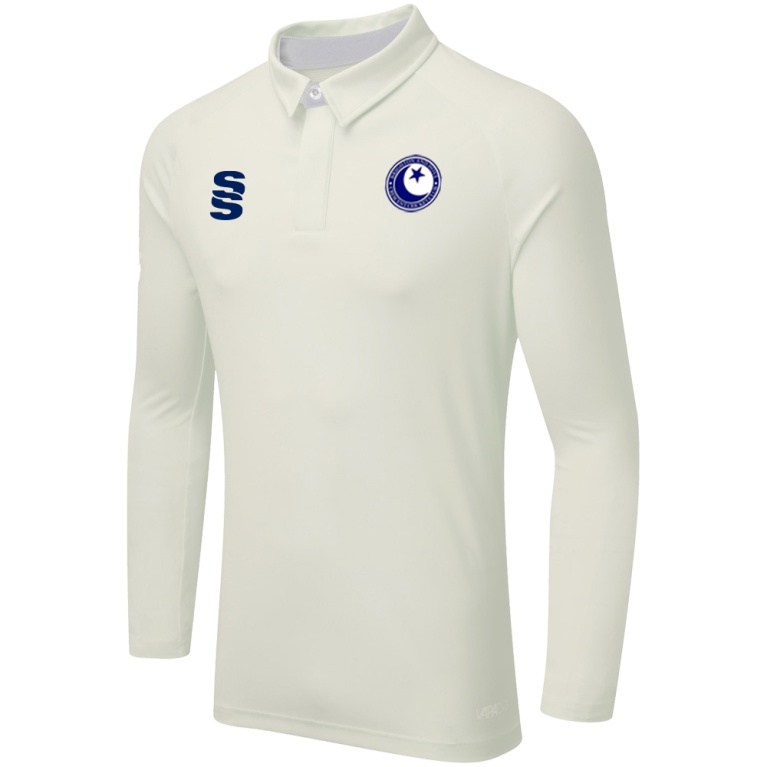 DUAL LONG SLEEVE CRICKET SHIRT (WOMENS)-Ivory